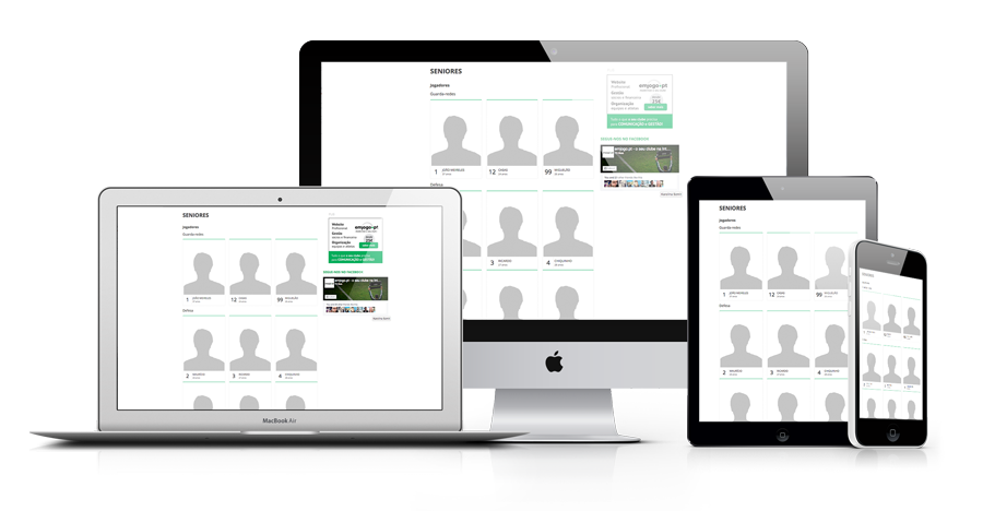 Software gestão de jogadores e equipa técnica (futebol, futsal, etc.) Software gestão de jogadores e equipa técnica