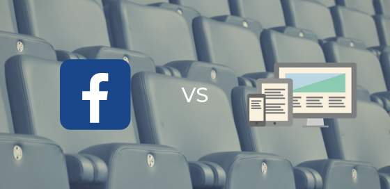 Facebook vs Website para clubes desportivos