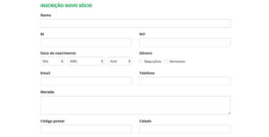 Receitas novos socios online